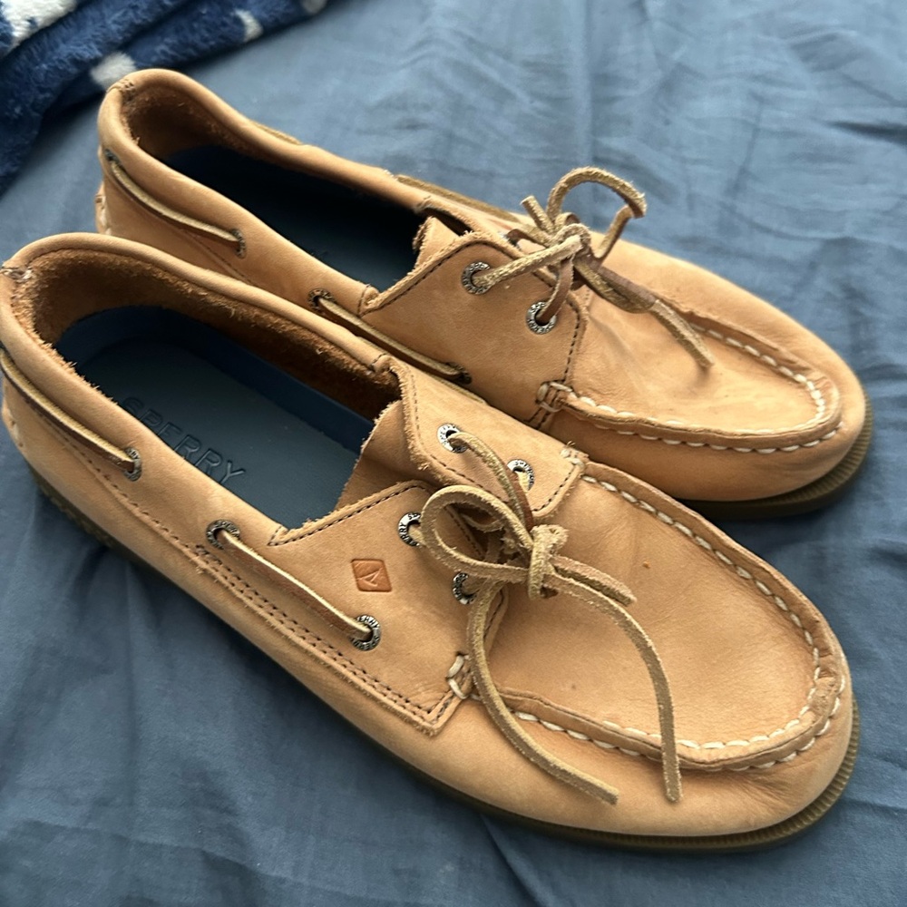 Sperry Light Brown Boat Shoes